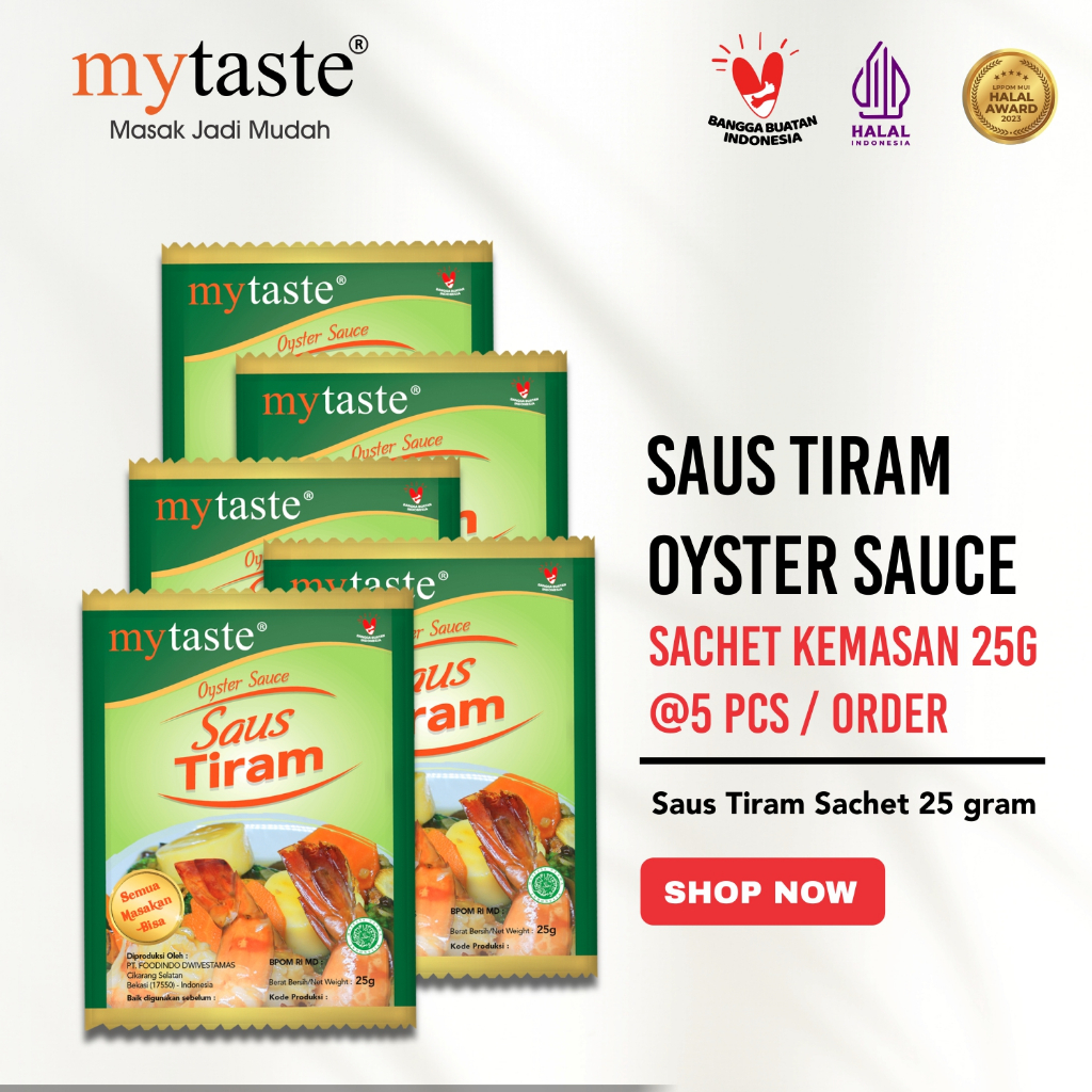 MYTASTE Saus Tiram 25g ISI 5 PCS