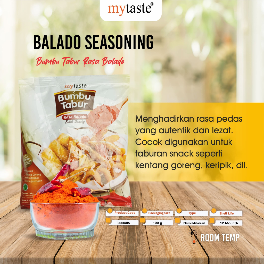 MYTASTE Bumbu Tabur Rasa Balado 100g