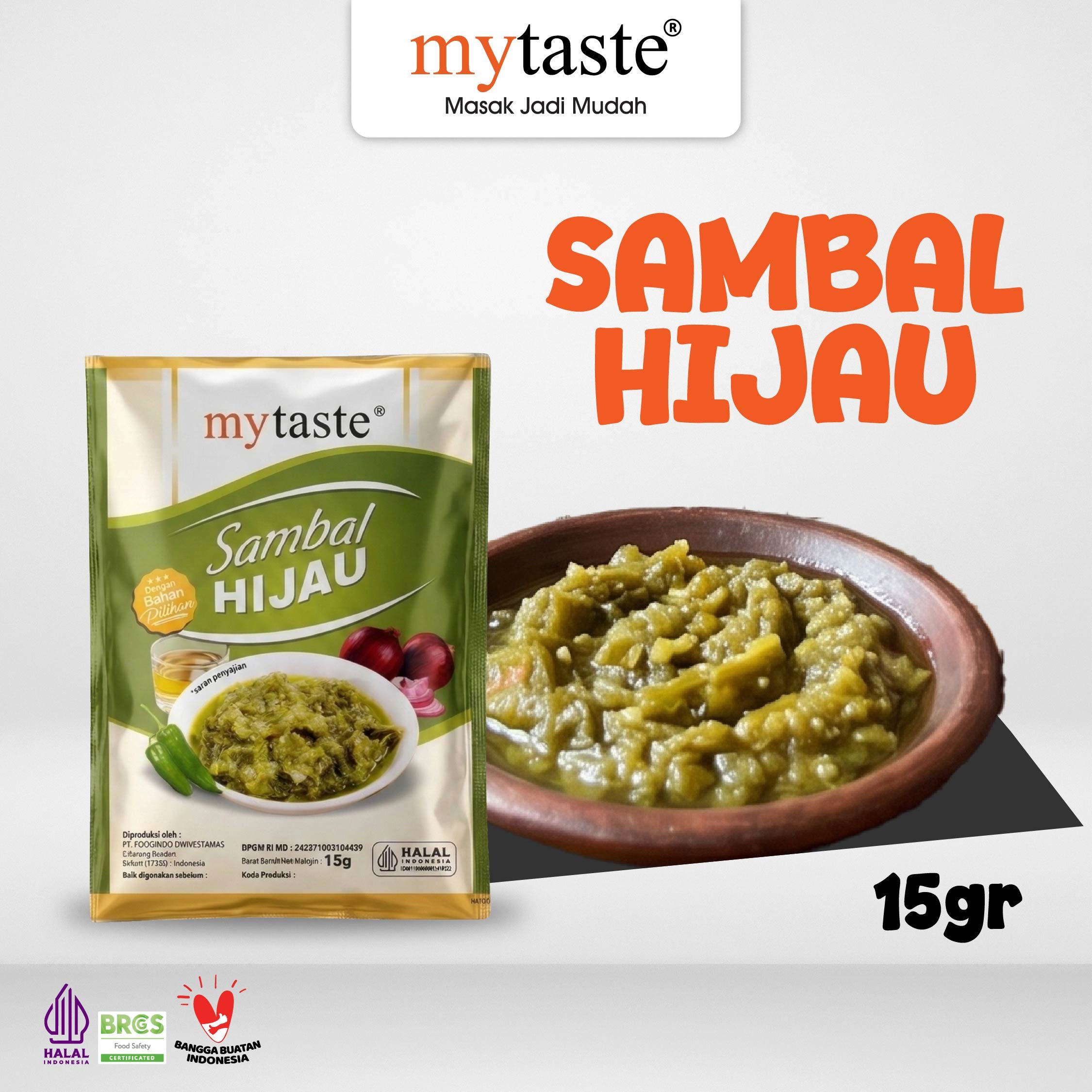MYTASTE Sambal Hijau 15g ISI 5 PCS