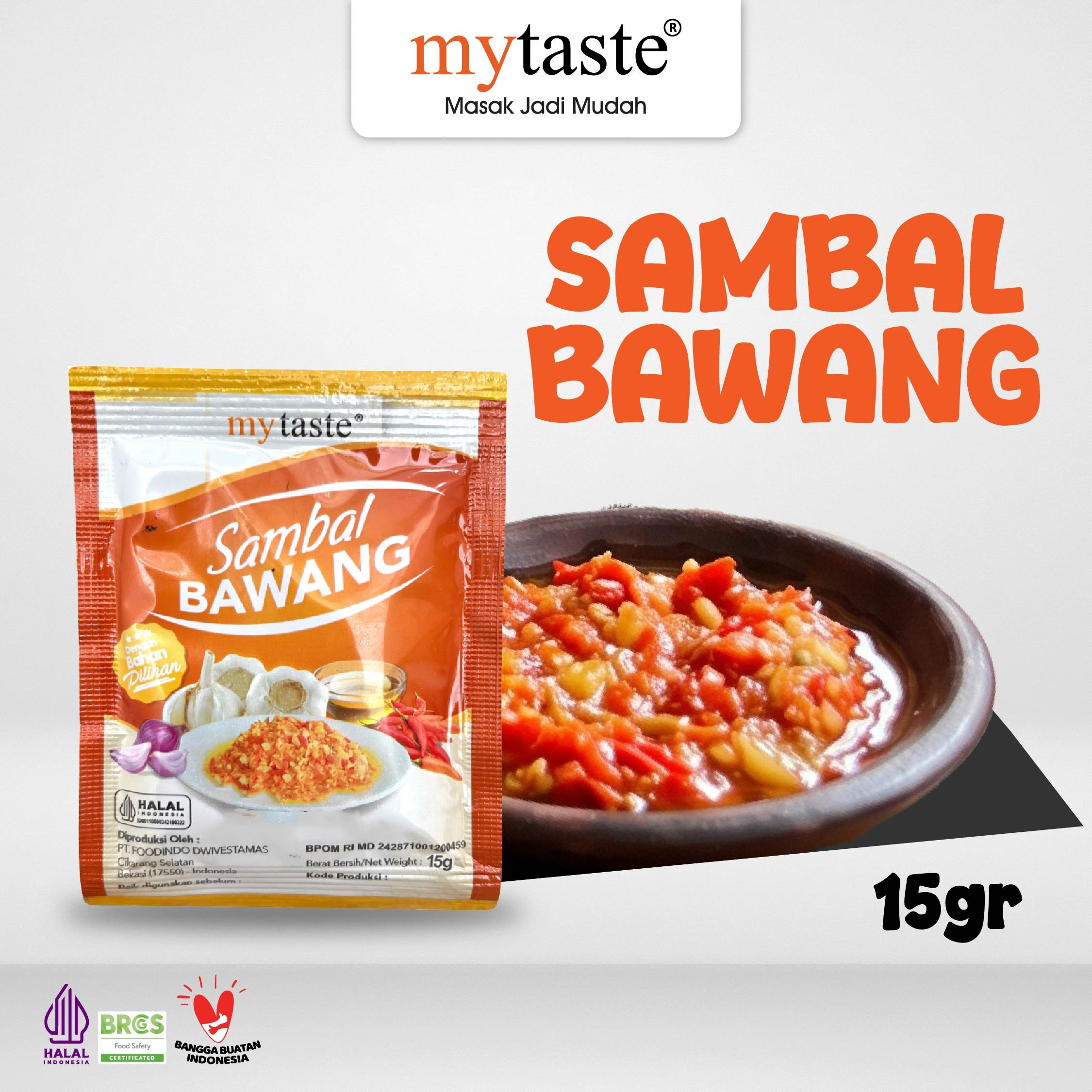 MYTASTE Sambal Bawang 15g (isi 5 Pack)