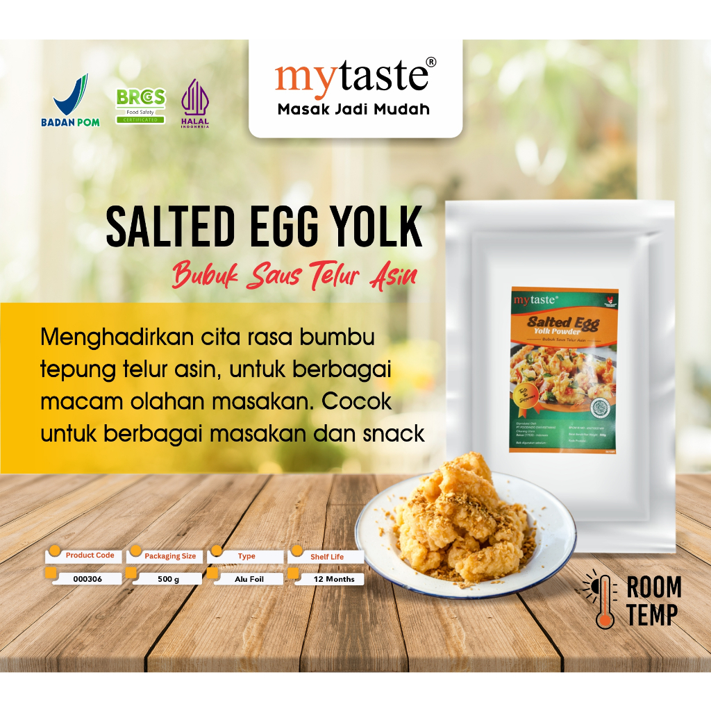 MyTaste Salted Egg Yolk Powder 500g