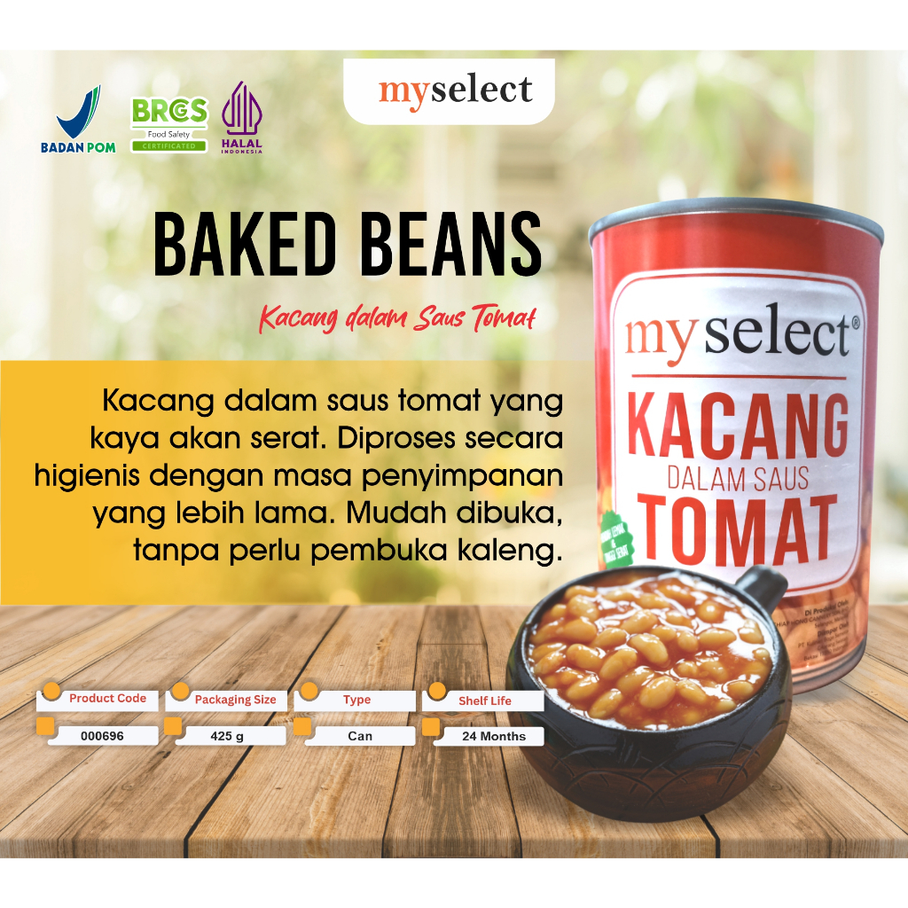 MYSELECT Baked Beans 425g