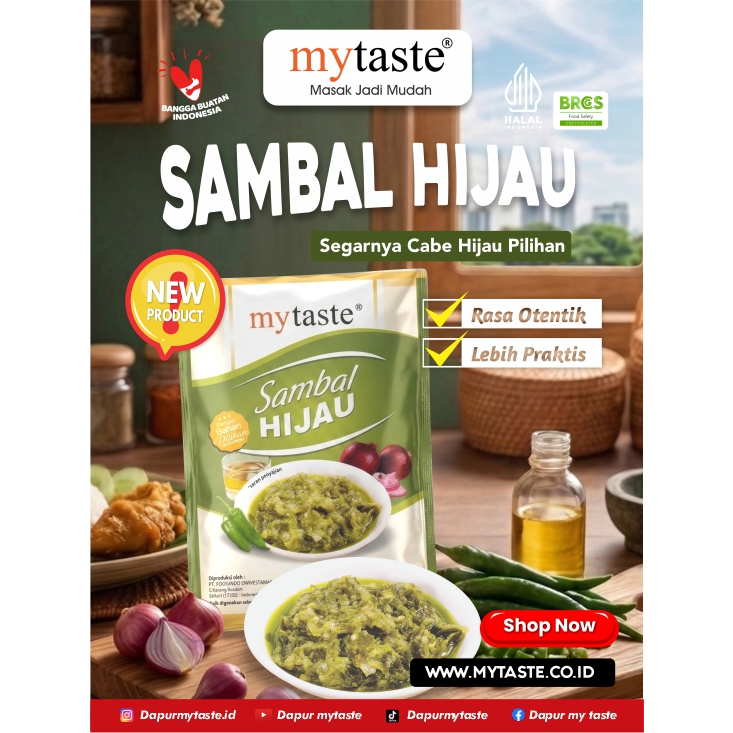 MYTASTE Sambal Hijau 15g ISI 5 PCS