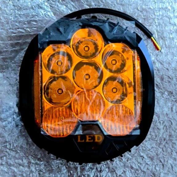 LED 7 INCH dark yellow ,model baja design harleydavidson motorcycle