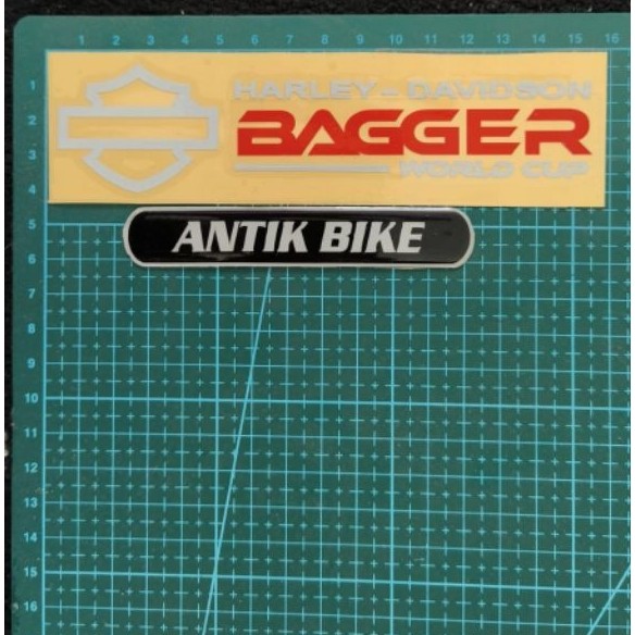 STICKER WHITE PERFORMANCE BAGGERS HARLEY DAVIDSON
