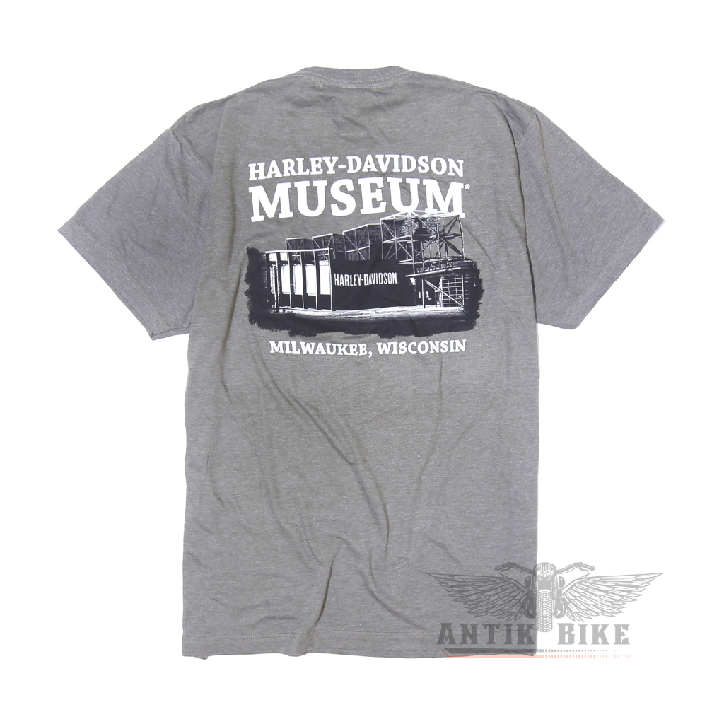 Kaos Harley Davidson T-shirt Bikers Milwaukee Wisconsin Museum Official HD Dealer Genuine Original USA