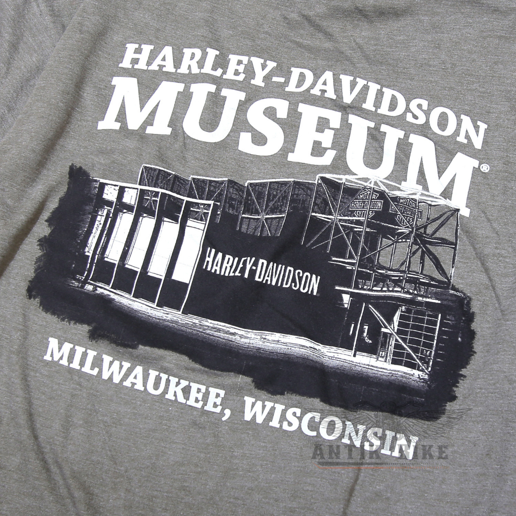 Kaos Harley Davidson T-shirt Bikers Milwaukee Wisconsin Museum Official HD Dealer Genuine Original USA