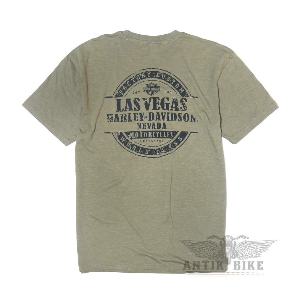 Kaos Harley Davidson T-shirt Bikers Las Vegas Nevada Official HD Dealer Genuine Original USA