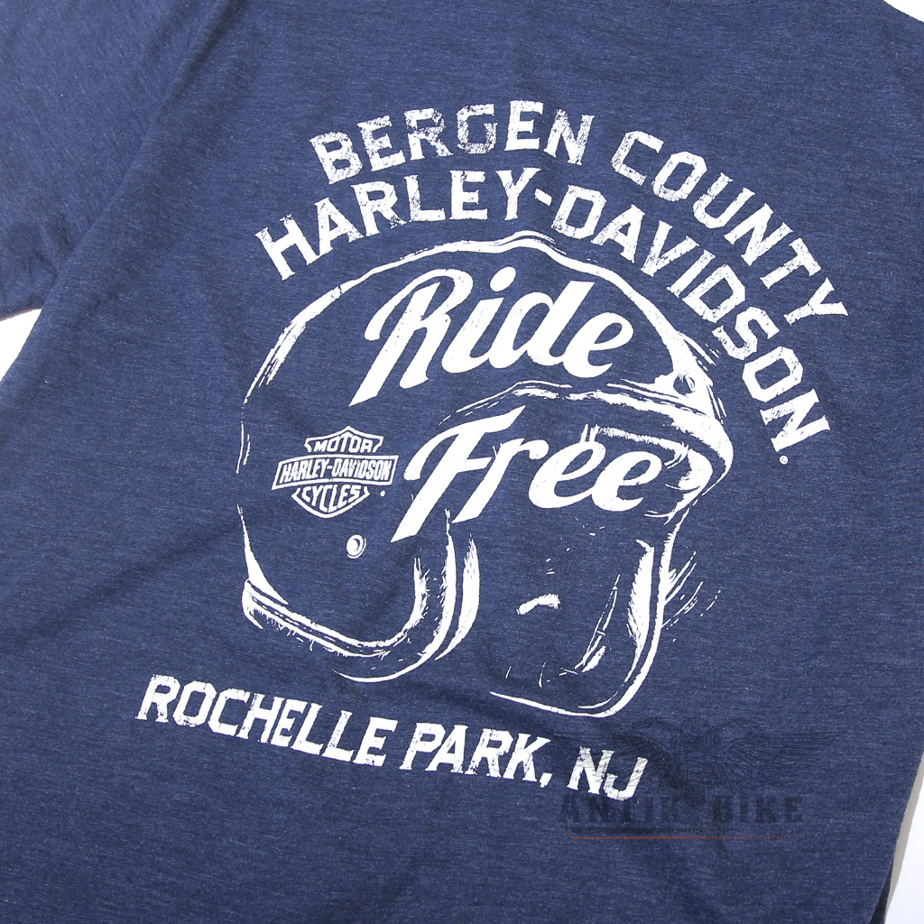 Kaos Harley Davidson T-shirt Bikers Bergen County Rochelle Park New Jersey Official HD Dealer Genuine Original USA