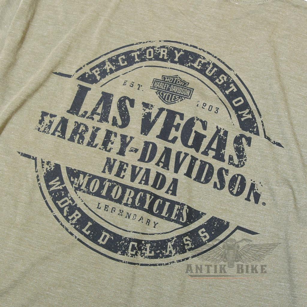 Kaos Harley Davidson T-shirt Bikers Las Vegas Nevada Official HD Dealer Genuine Original USA