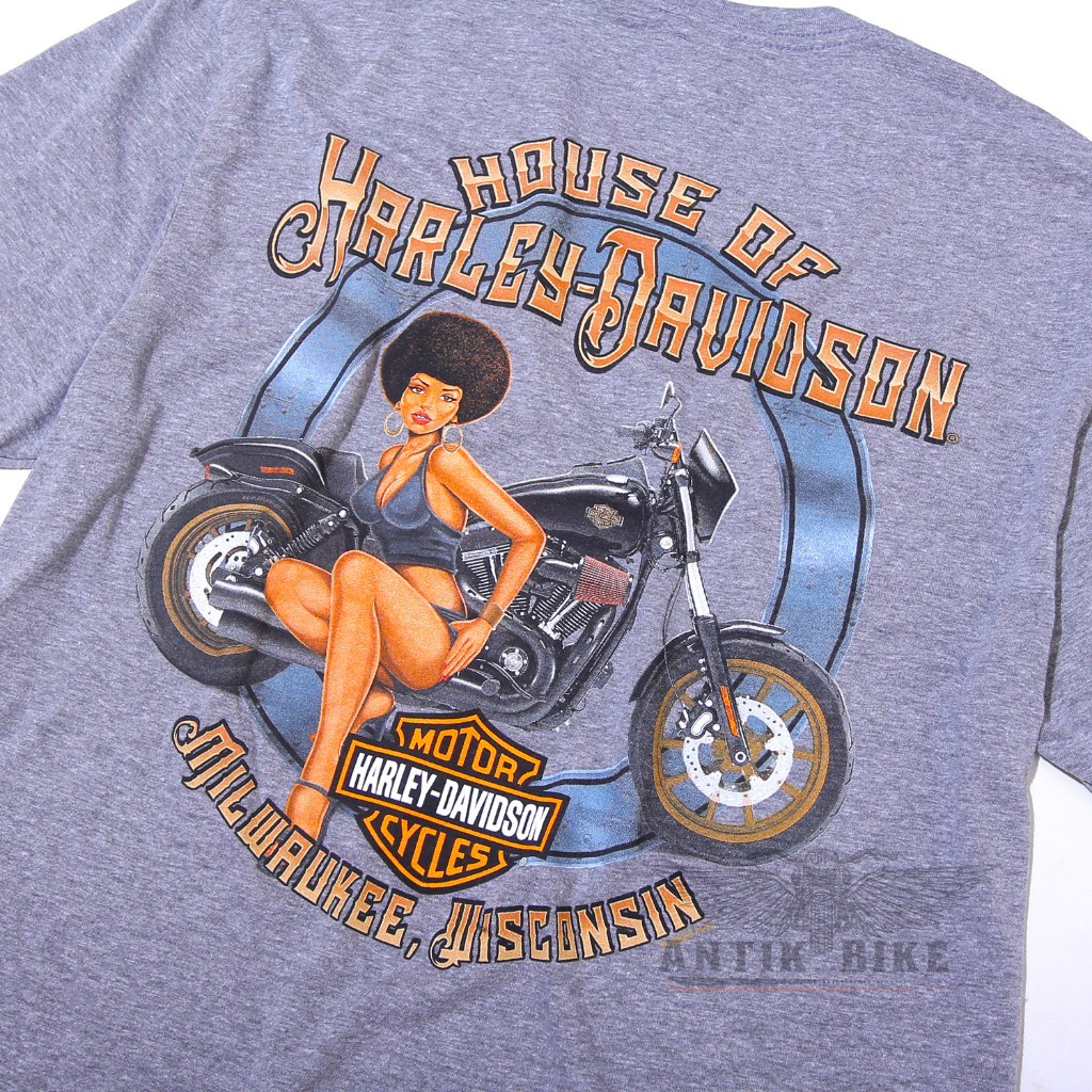 Kaos Harley Davidson T-shirt Bikers Milwaukee Wisconsin Official HD Dealer Genuine Original USA