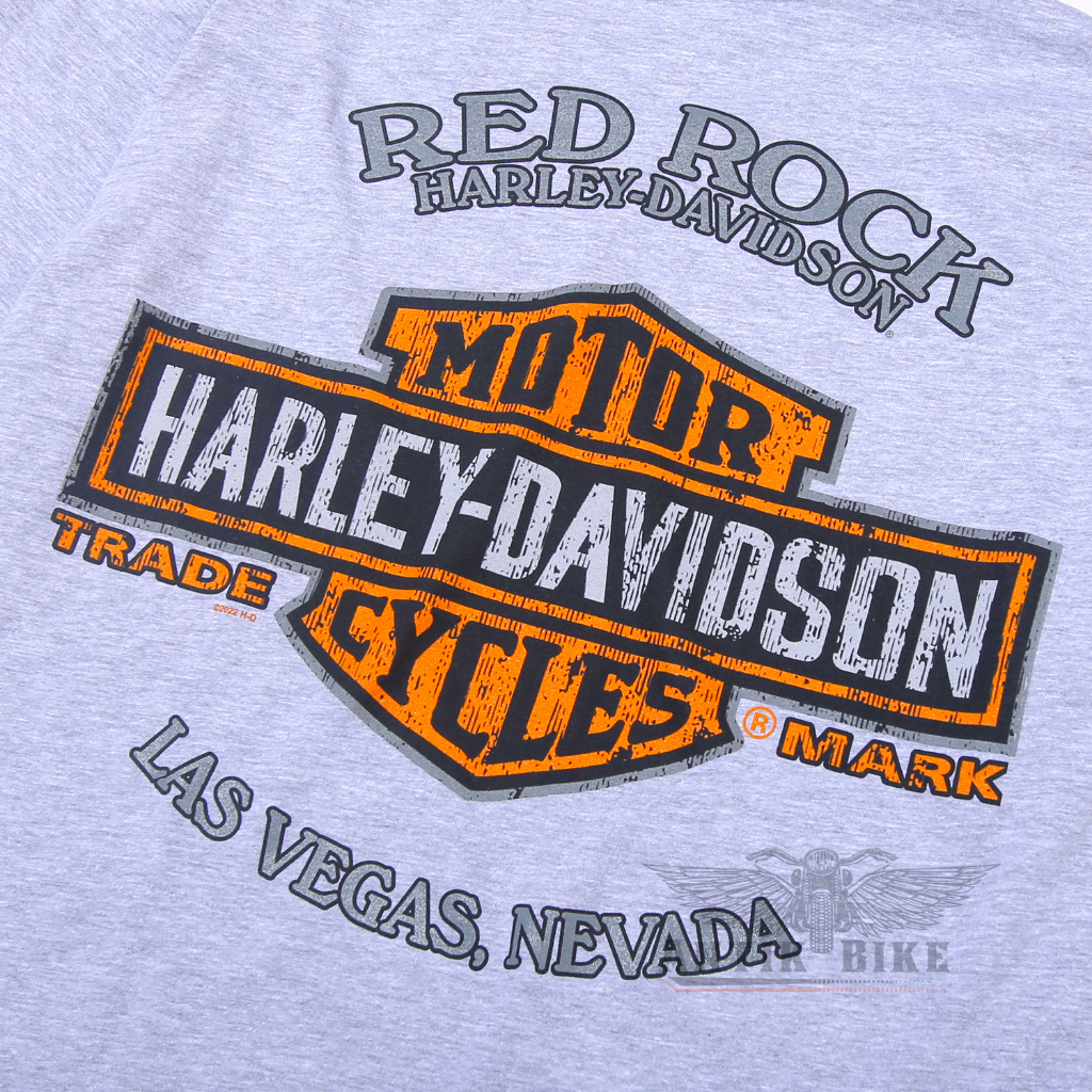 Kaos Harley Davidson T-shirt Bikers Red Rock Las Vegas Nevada Official HD Dealer Genuine Original USA