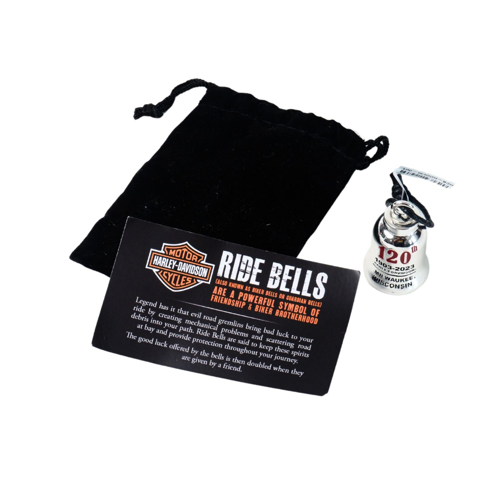 Aksesoris Harley Davidson Spare Part Ride Bell Logo 120th Harley Milwaukee Wisconsin Gantungan Motor