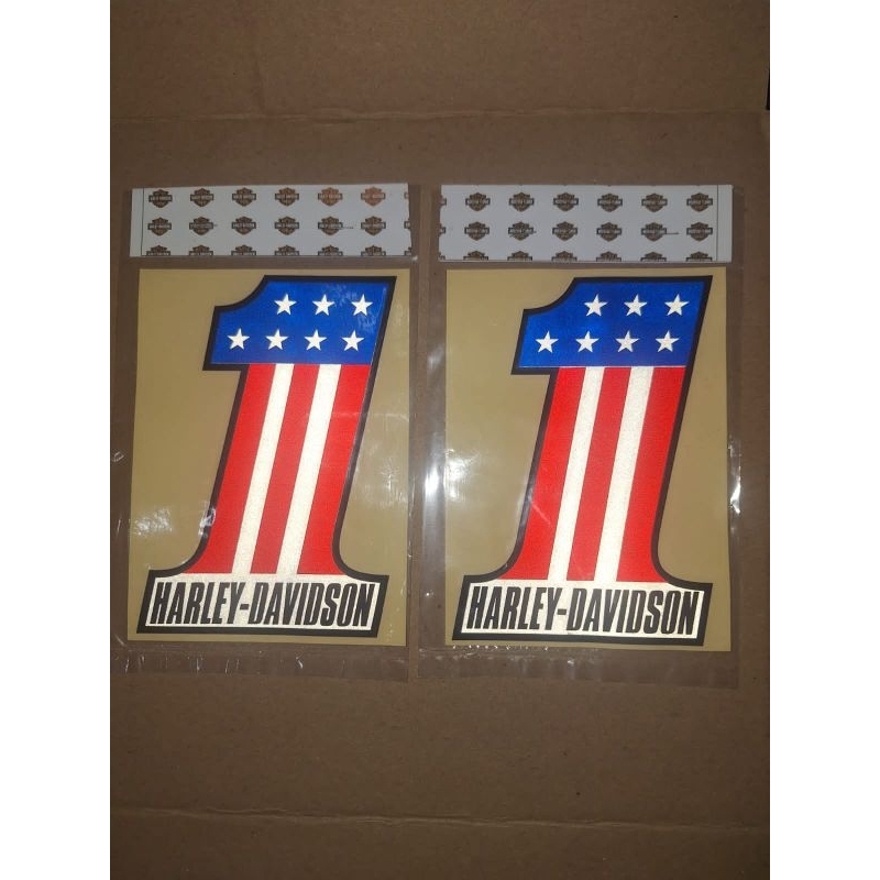 Decal Sticker one Harley Davidson bendera amerika