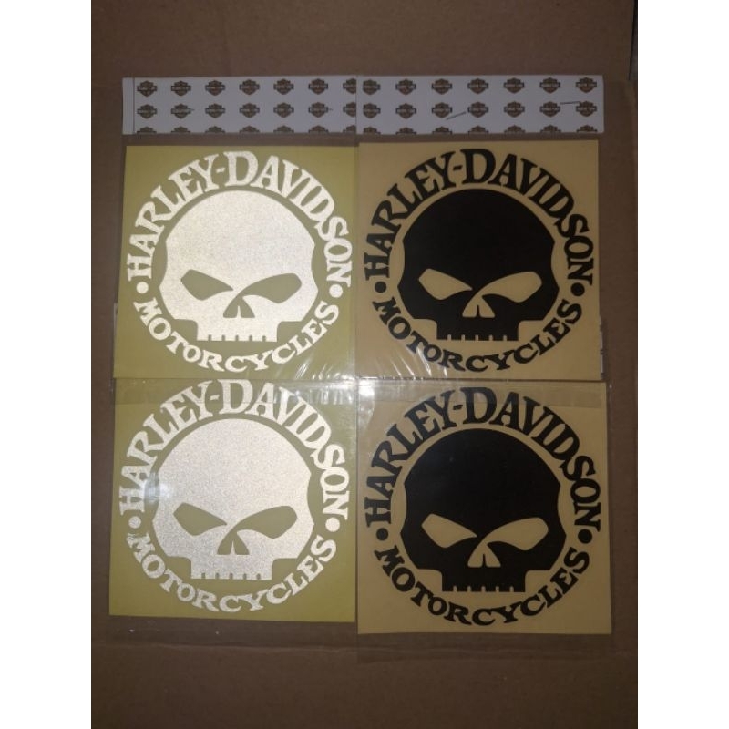 sticker Decal Scotlight SKULL Harley
