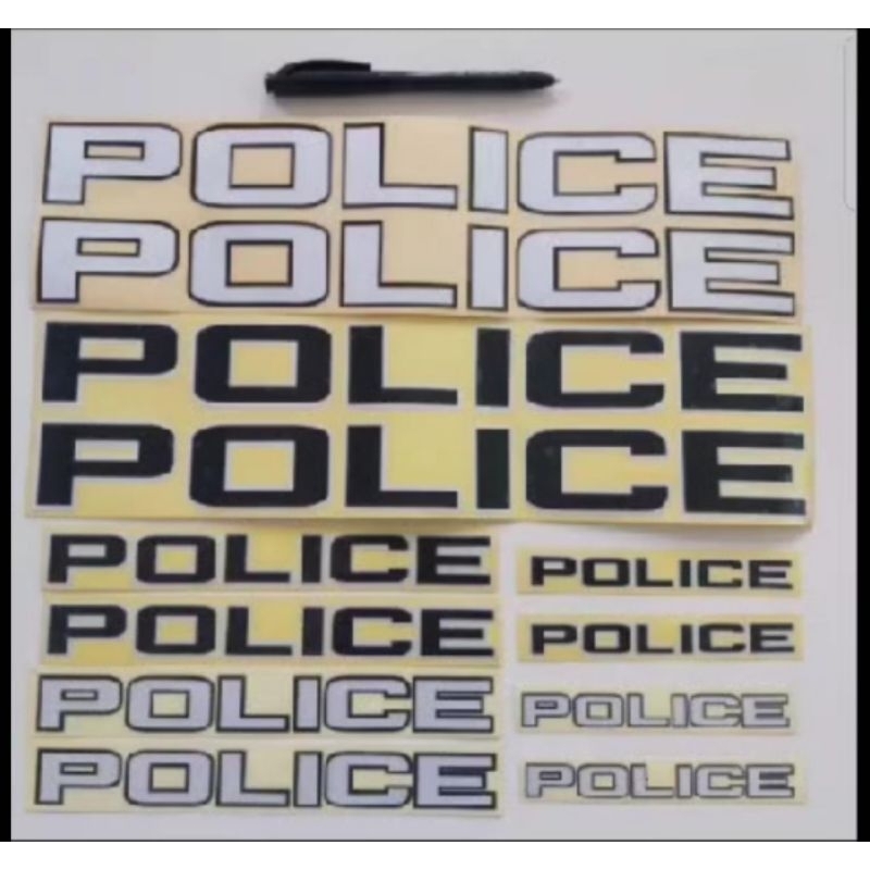sticker decal POLICE