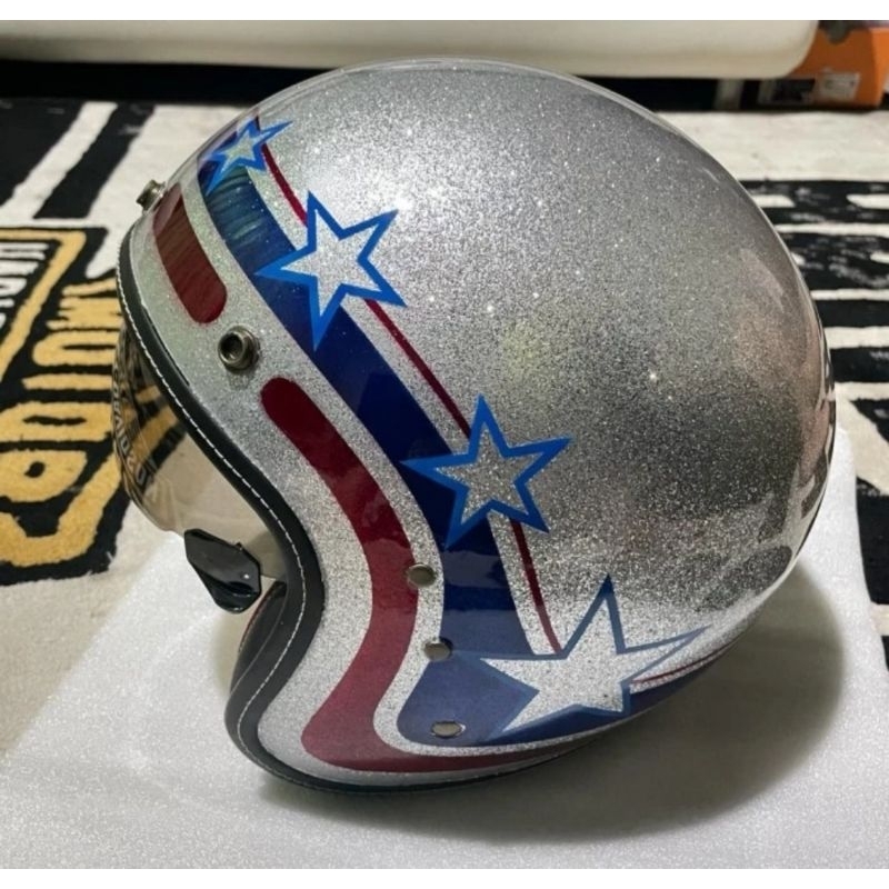half face helmet retro