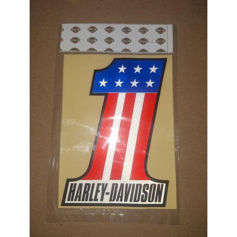 Decal Sticker one Harley Davidson bendera amerika