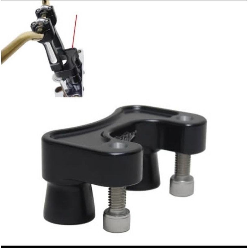 black handle bar RISER adapter
