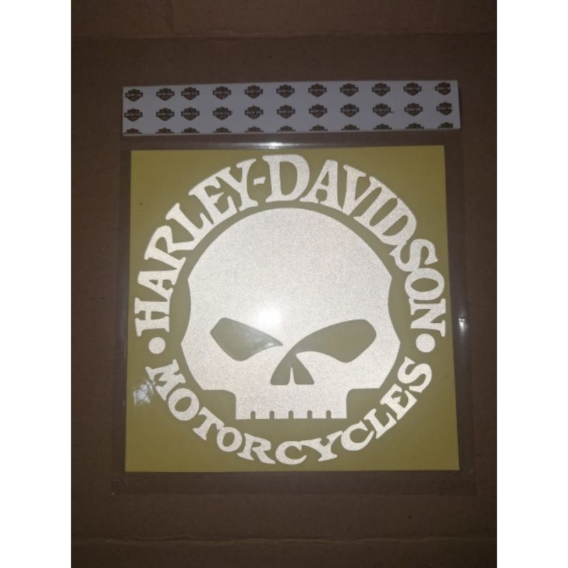 sticker Decal Scotlight SKULL Harley