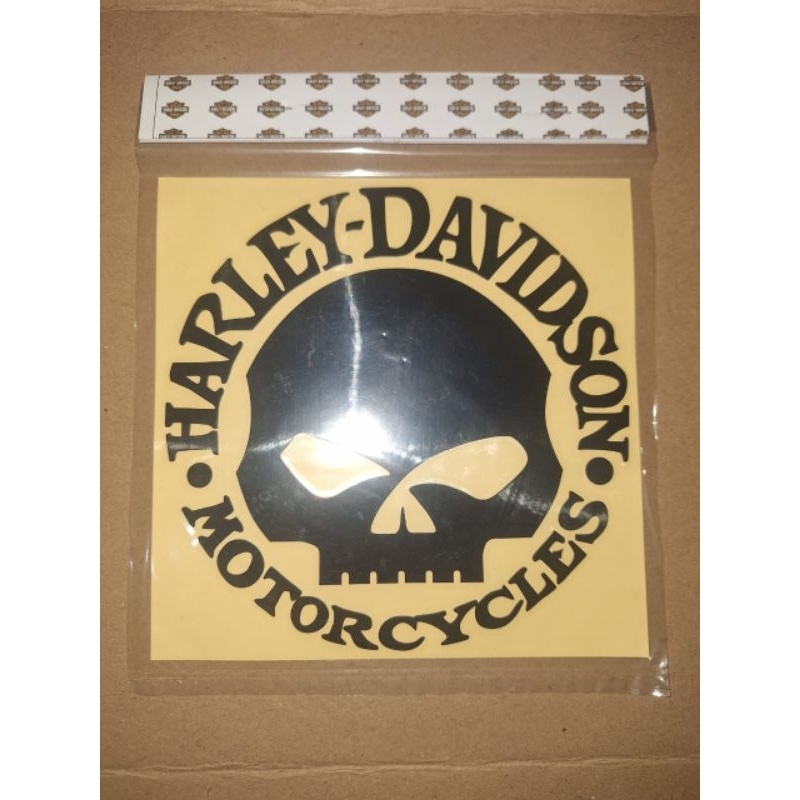 sticker Decal Scotlight SKULL Harley
