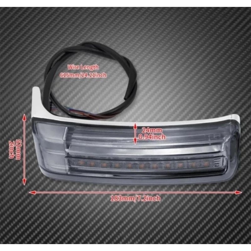 LED side bag belakang utk TOURING
