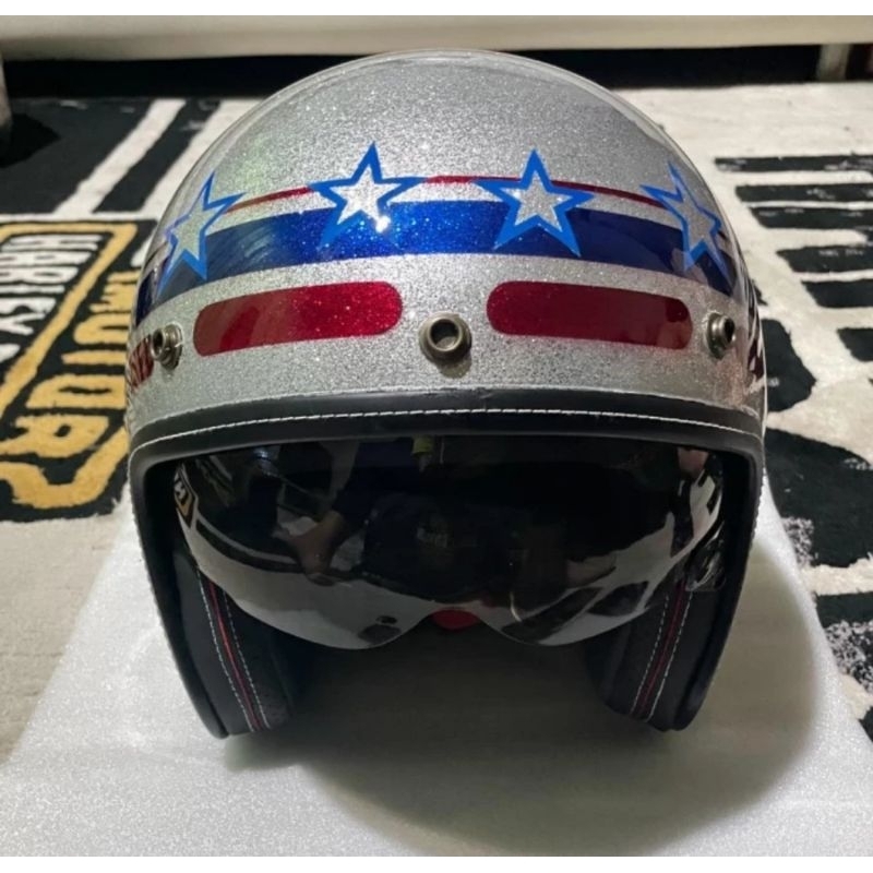 half face helmet retro
