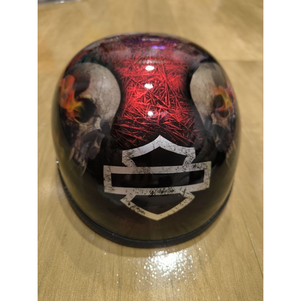 Helm BATOK CETOK CUSTOM MOTIF Harley davidson