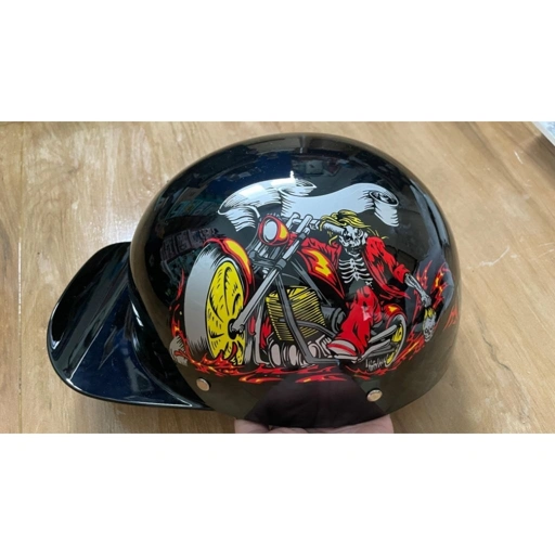 Half face helmet open face visor