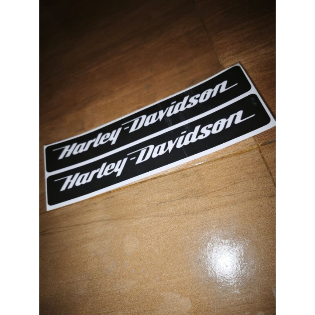 STICKER DECAL SABLON SIZE 20 x 3 cm (1set 2 pcs) HARLEY DAVIDSON