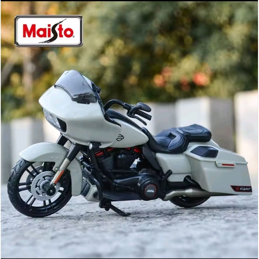 MAISTO 1:18 ROADGLIDE CVO 2018 GREY WHITE