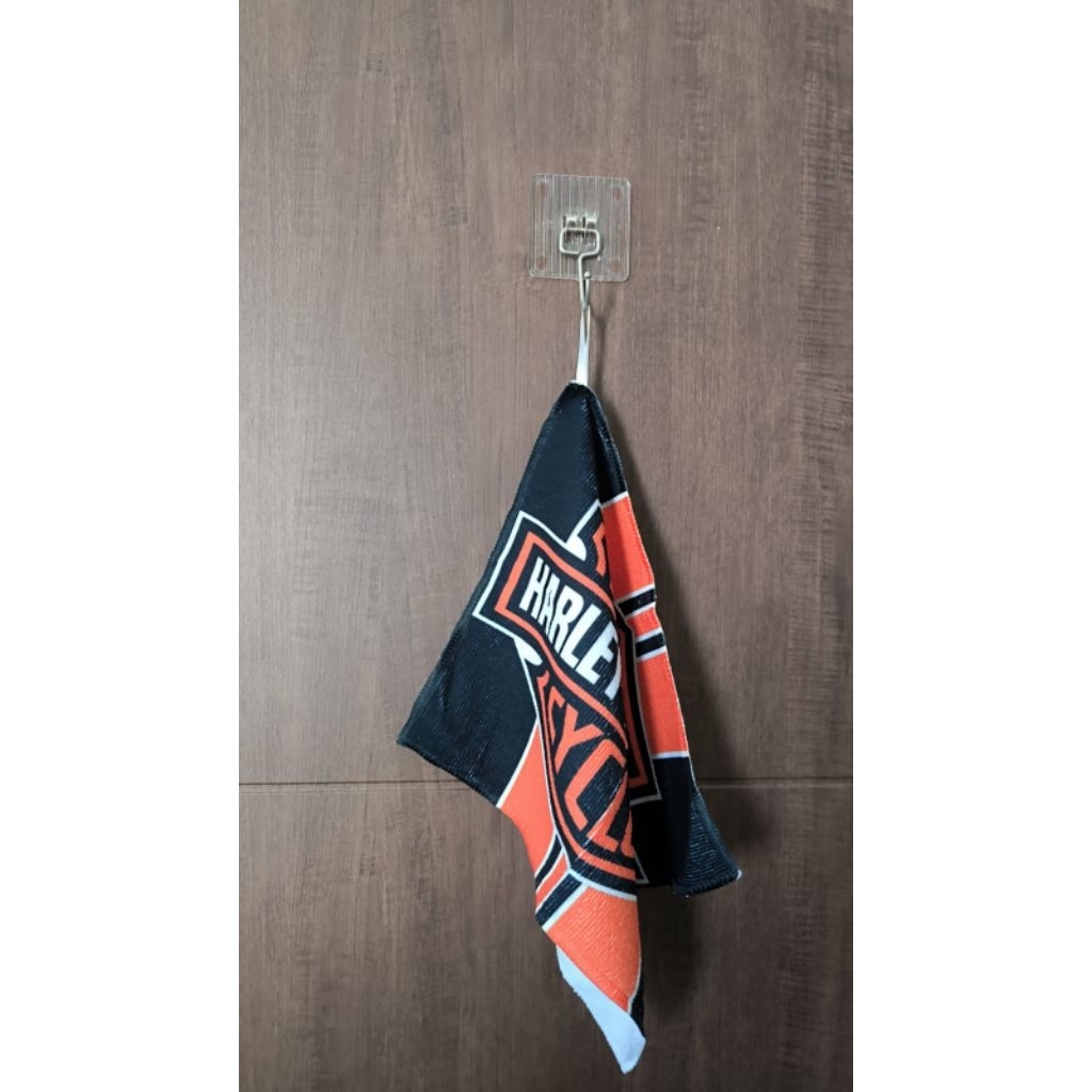 HAND TOWEL for kitchen or table motif Harley Davidson orange