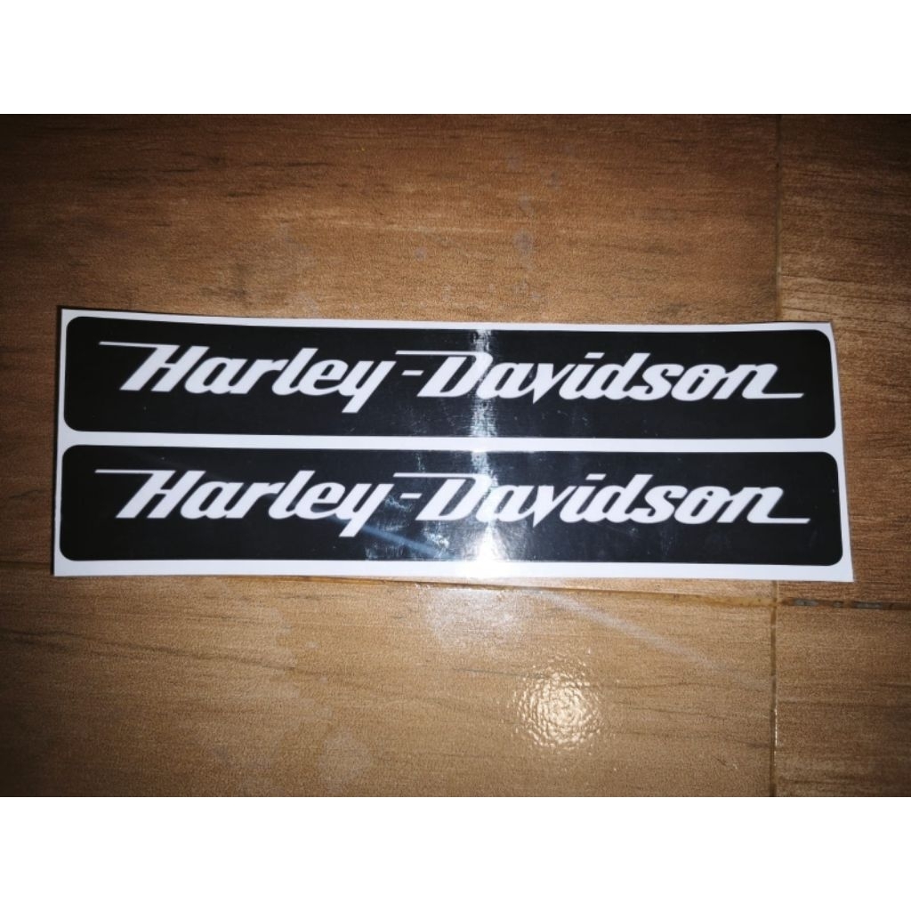 STICKER DECAL SABLON SIZE 20 x 3 cm (1set 2 pcs) HARLEY DAVIDSON