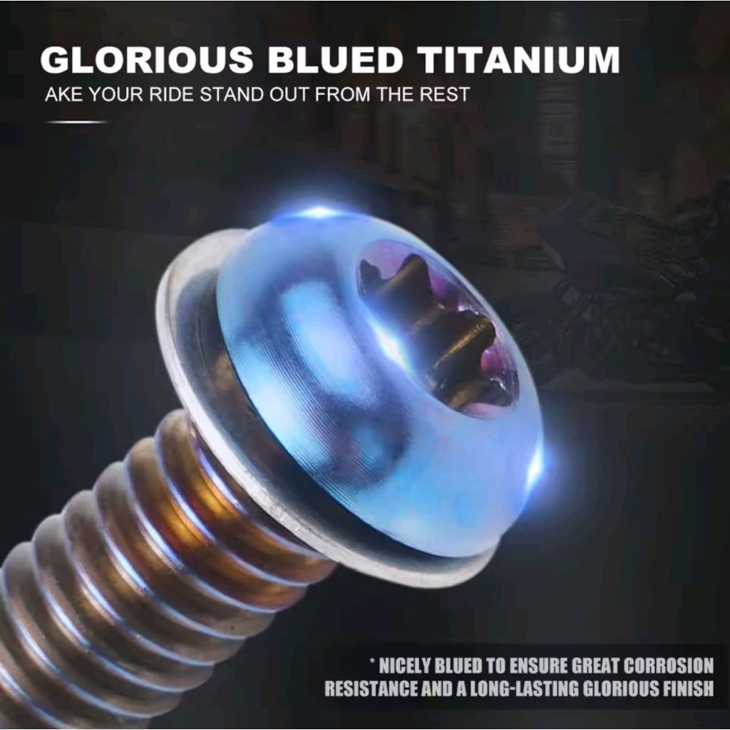 BLUE TITANIUM ALLOY SILVER CLUTCH COVER BOLTZ DELBY COVER FOR TOURING Harley Davidson motorcycle