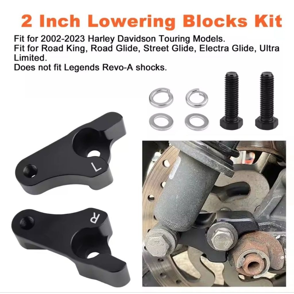 LOWERING 2" KIT SPECIAL HARLEY DAVIDSON TOURING MODEL