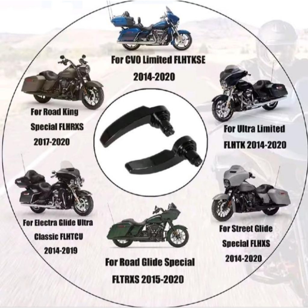 SADDLEBAG BAG LATCH KIT HARLEY DAVIDSON