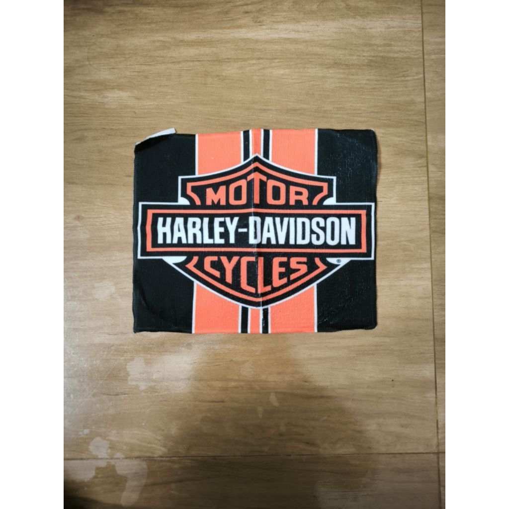 HAND TOWEL for kitchen or table motif Harley Davidson orange