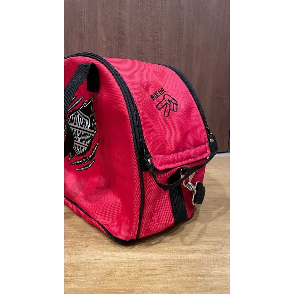 tas HELM - Helmet bag codura motif HD Merah