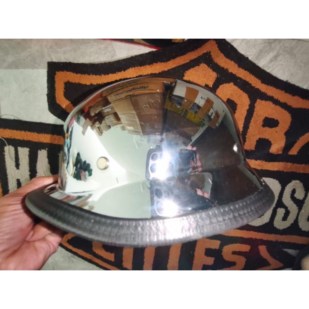 HELM chrome model veteran import all size unisex Harley Davidson motorcycles