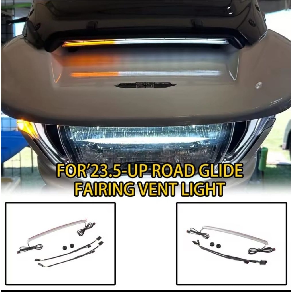 LED light fairing VENT TRIM for ROadGLIDE 2023-2025