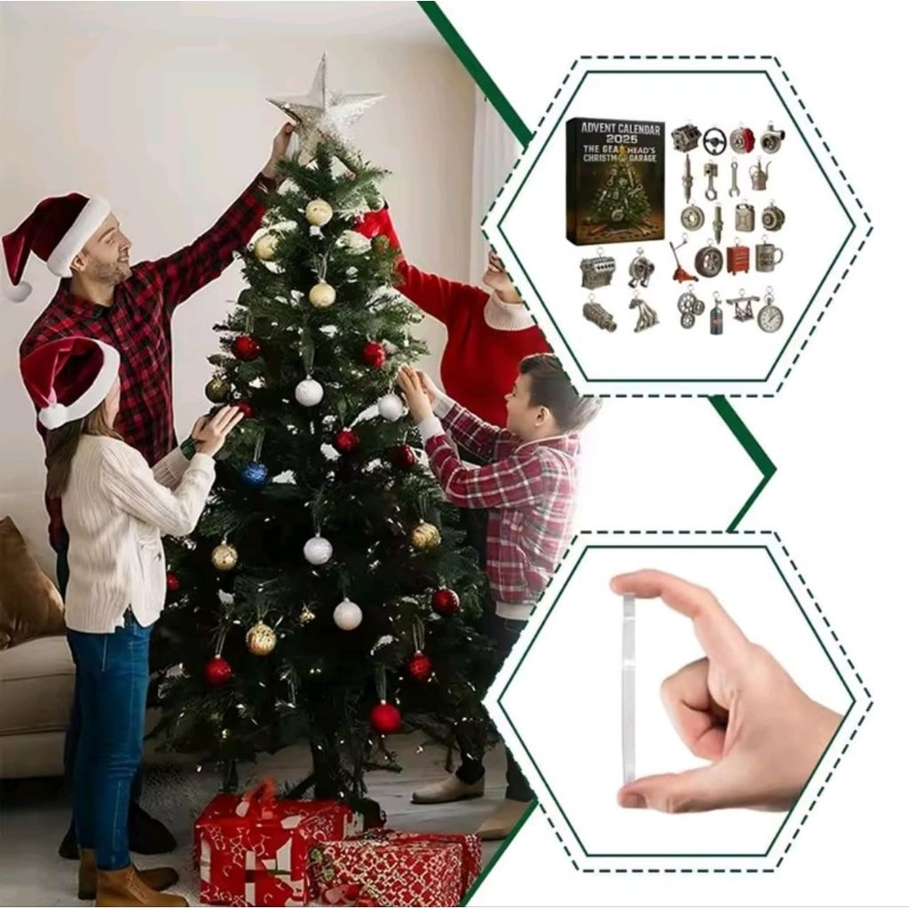 HIASAN DEKORASI GANTUNGAN AKRILIK MESIN DAN SPAREPART UNTUK POHON NATAL