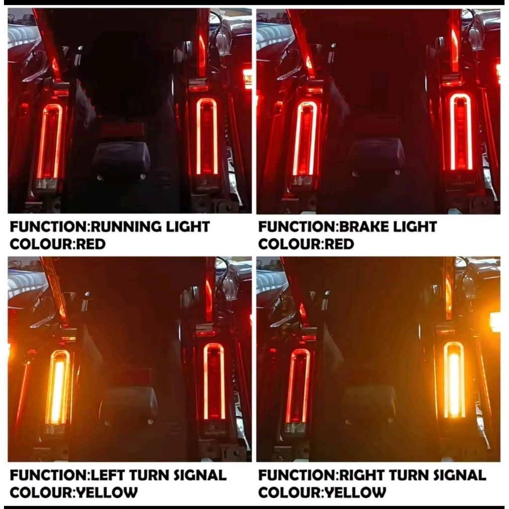 LED lights REAR FENDER SIDE LAMP TURN SIGNAL BRAKE