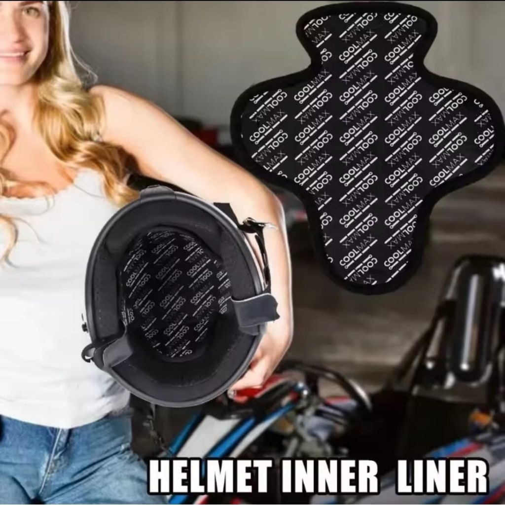 HELMET LINER PELAPIS BUSA HELM ANTI SLIP, VENTILATION, HEAT INSULATION, SOFT AND COMFORTABLE, ELASTIS UNISEX UNIVERSAL