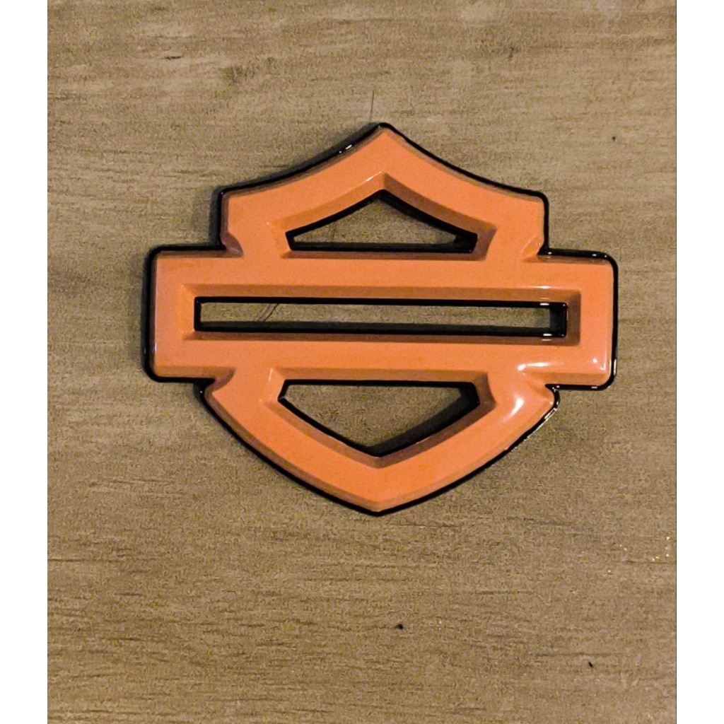 EMBLEM ORange LIST hitam Harley davidson