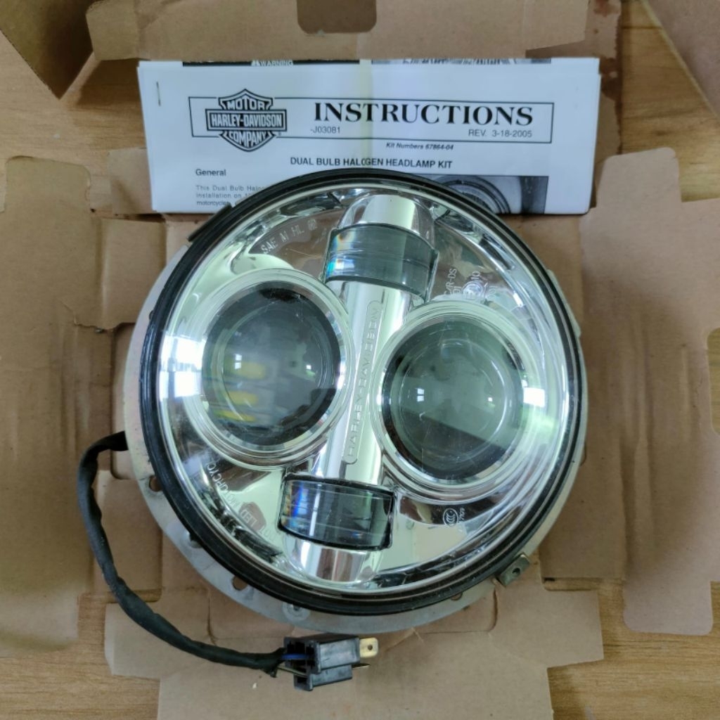HEADLAMP LED Daymaker 7 inch GENUINE original second Harley davidson