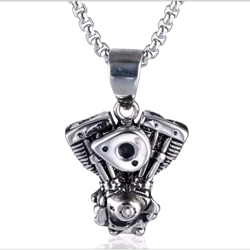 KALUNG NECKLESS MODEL MESIN SHOVELHEADS HARLEY DAVIDSON MOTORCYCLES STAINLESS