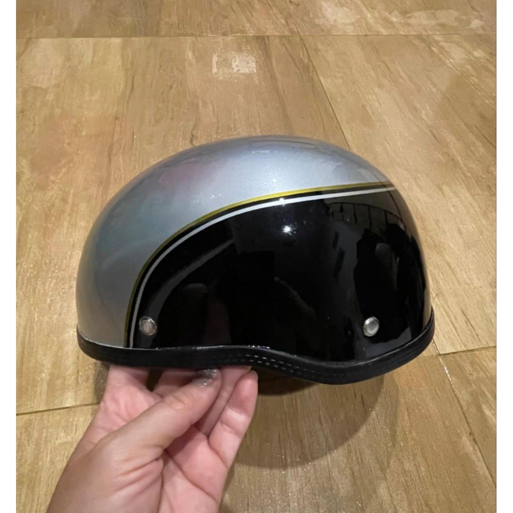 STERLING SILVER ANNIV 100TH HALF FACE HELMET