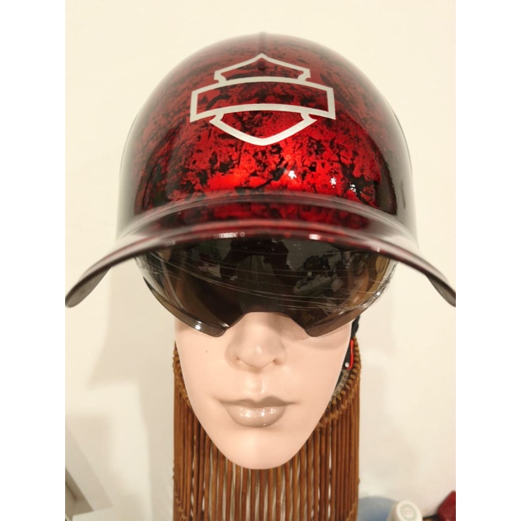 HALF HELMET UNIQUE MODEL BASEBALL CAP MOTIF HARLEY DAVIDSON