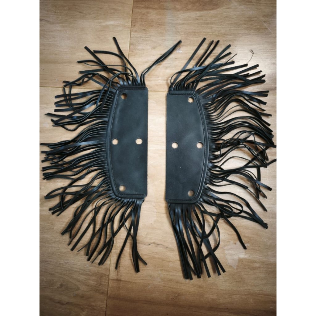FRINGE FLOOR LEATHER FLOORBOARD SPRINGER - SOFTAIL RUMBAY SET SEPASANG