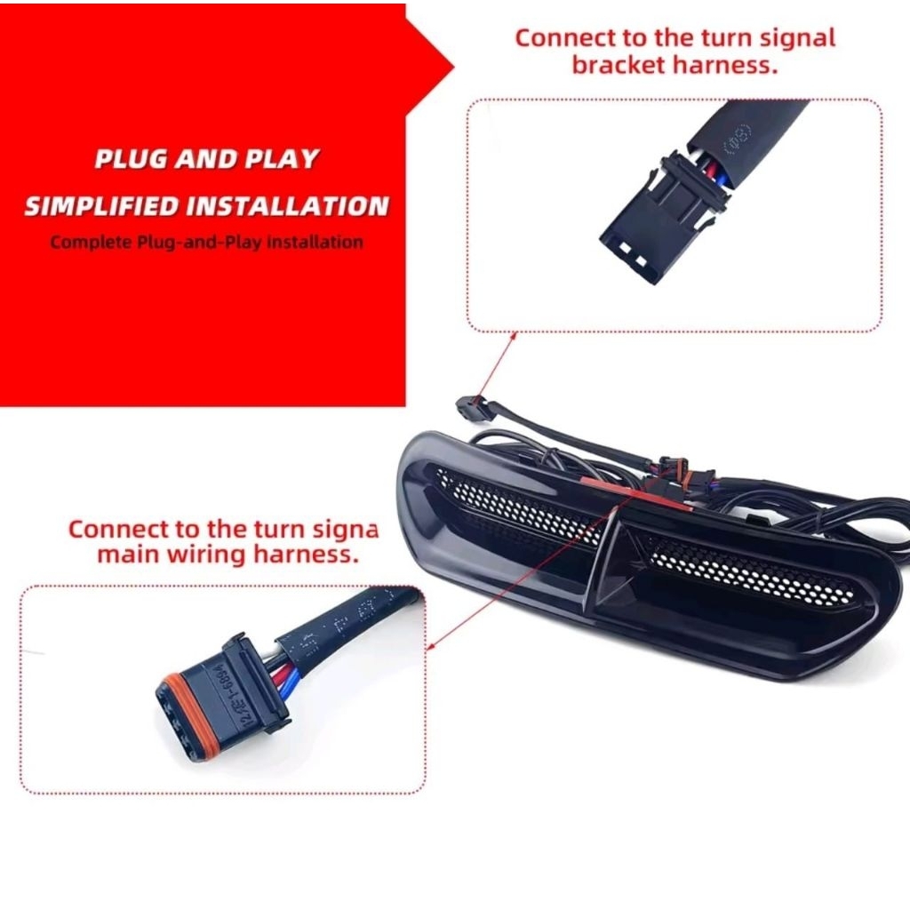 LED VENT TRIM turnlight touring 2014 -2023 Harley Davidson motorcycle street glide ultra